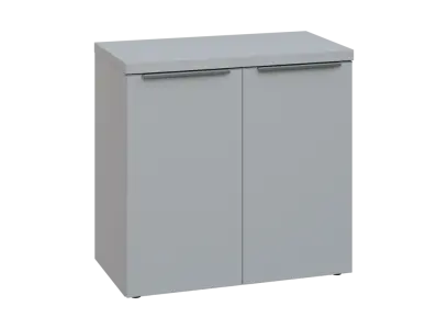 SIN 2 - 8D kancelářská skříň, 2-dveřová, 770x800x400, šedá